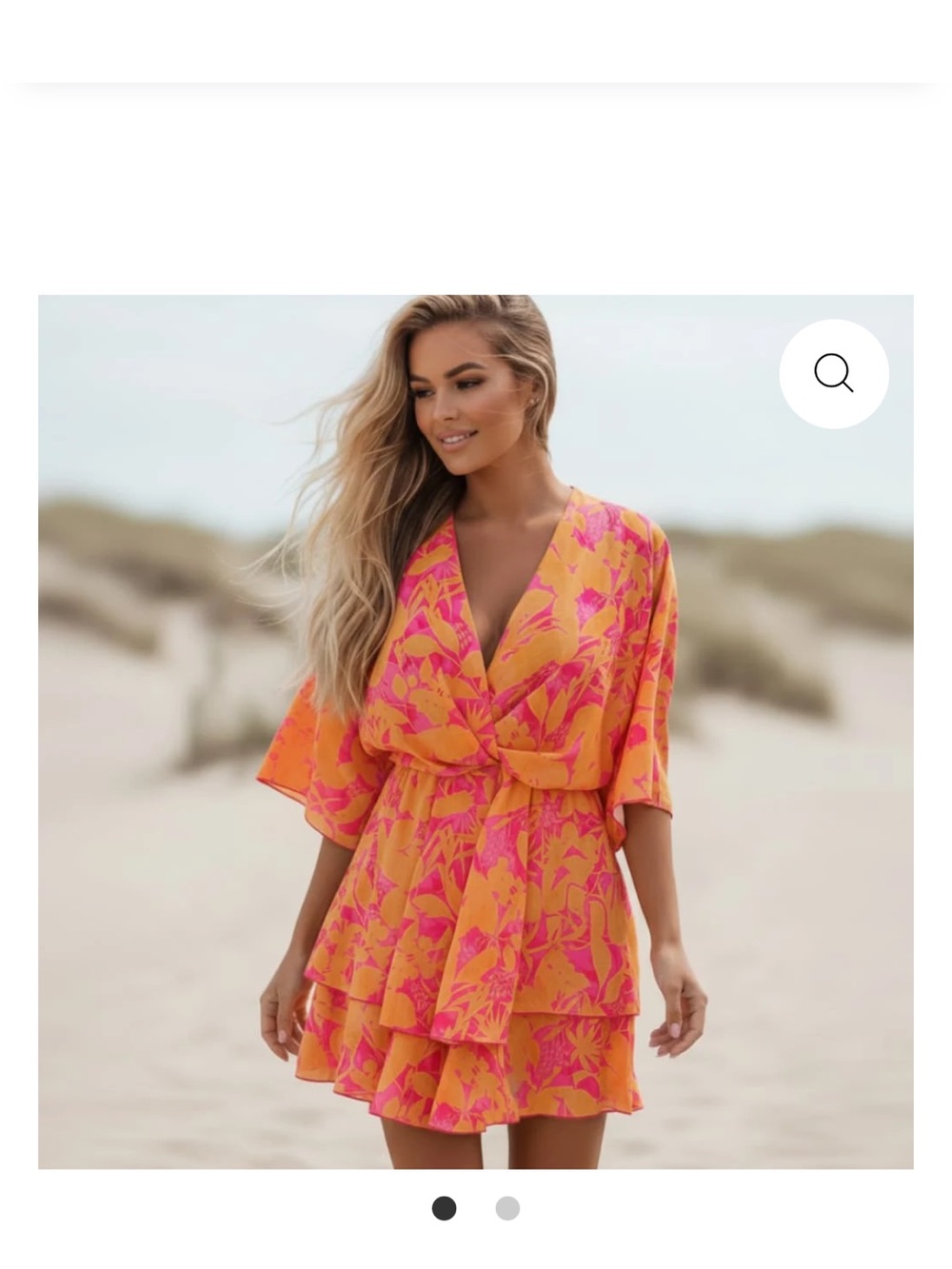 Boho Floral Ruffle Mini Dress
